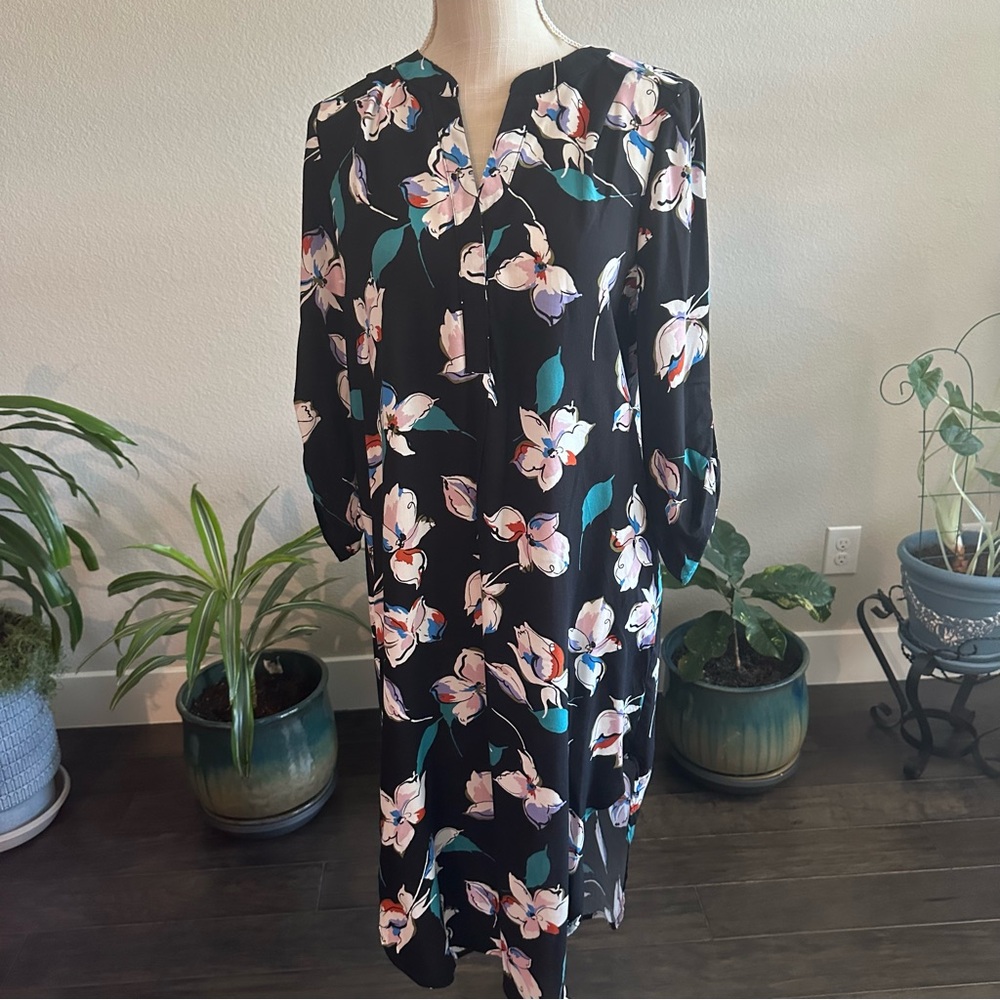 Cupio || black floral dress
